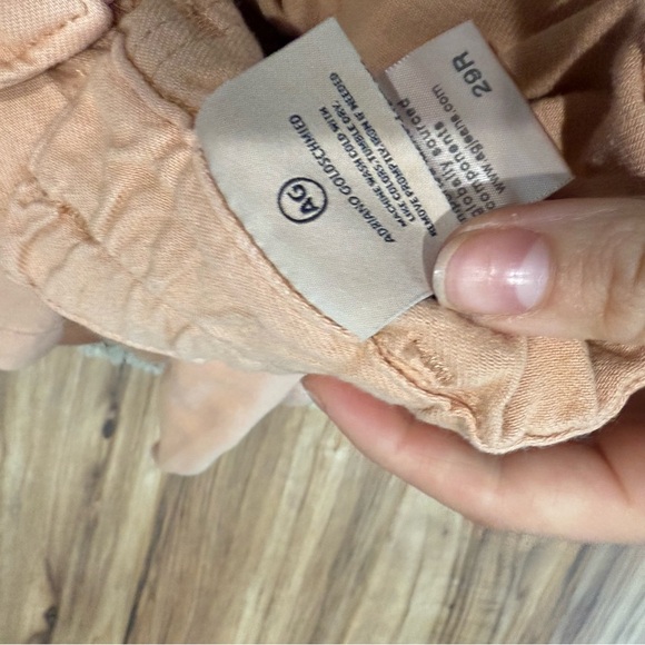 AG Adriano Goldschmied Kai Paperbag Elastic Waist High Rise Denim Shorts - Picture 9 of 10